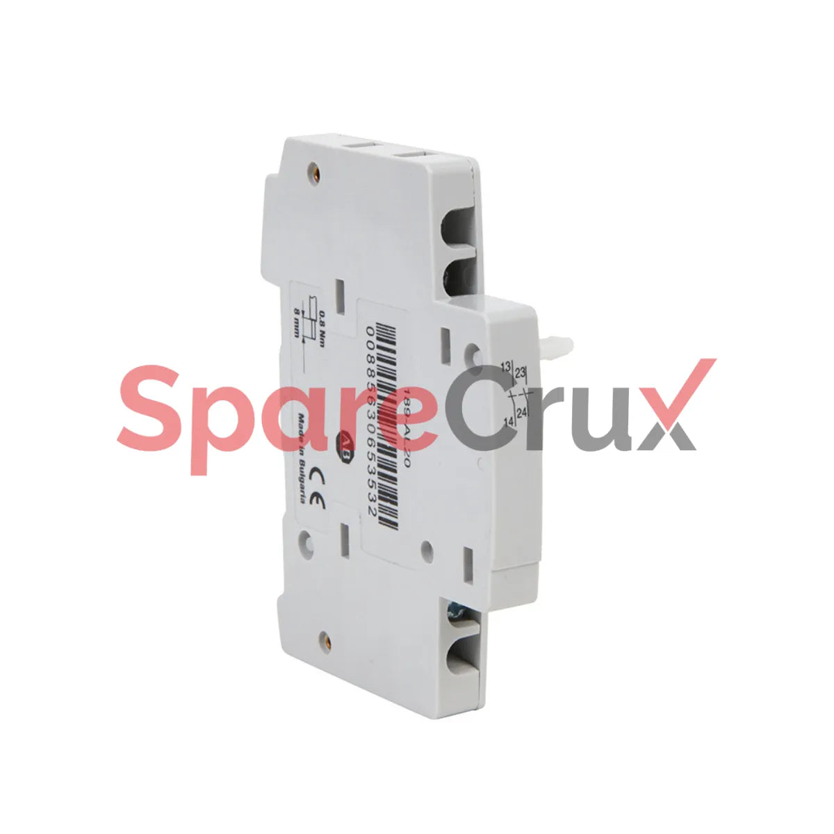 189-AL20 | ALLEN BRADLEY | Auxiliary Contact, 2 Normally Open (N.O.), Left Mount, for 1492-SPM and 188-J Miniature Circuit Breakers