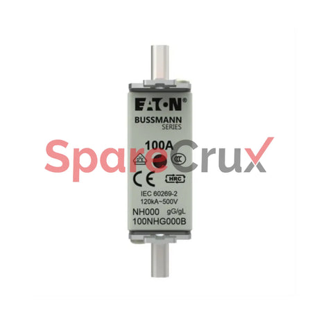 100NHG000B | BUSSMANN | NH FUSE 100A 500V SIZE 000 GG MGL