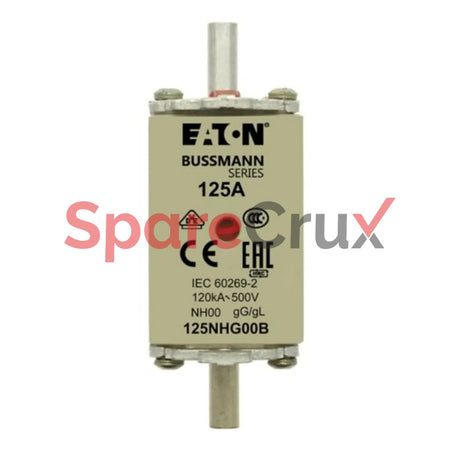 125NHG00B | BUSSMANN | NH FUSE 125A 500V GG/GL SIZE 00