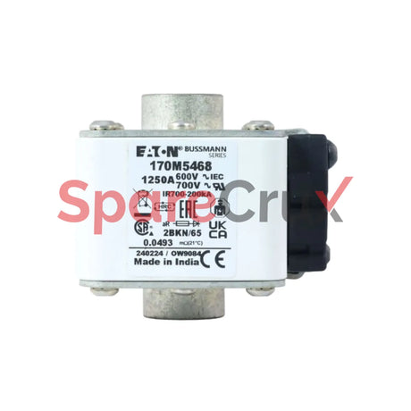 170M5468 | BUSSMANN | FUSE 1250A 600V 2BKN/65 AR UC
