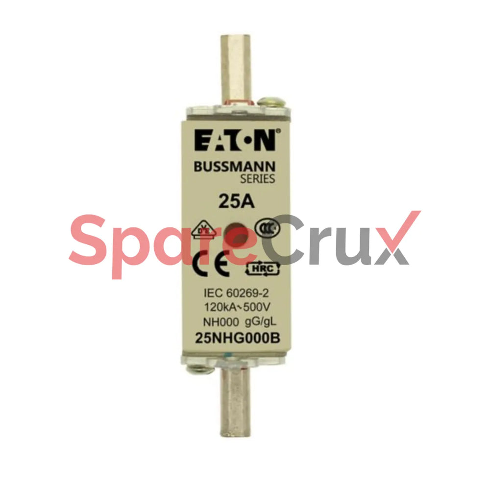 25NHG000B | BUSSMANN | NH FUSE 25A 500V SIZE 000 GG MGL