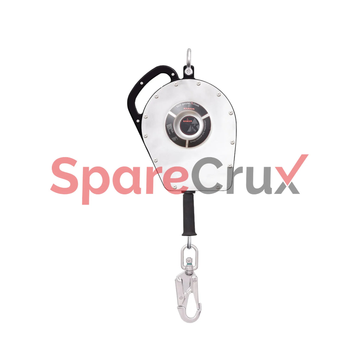 SLBL 20 | KARAM | Heavy Duty Sealed Retractable Block with 20 Meter Stainless Steel Wire Rope and Stainless Steel Snap Hook