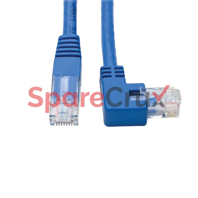 N204-001-BL-RA | EATON | Cat6 Right-Angle Gigabit Ethernet Cable, Blue, 1 ft