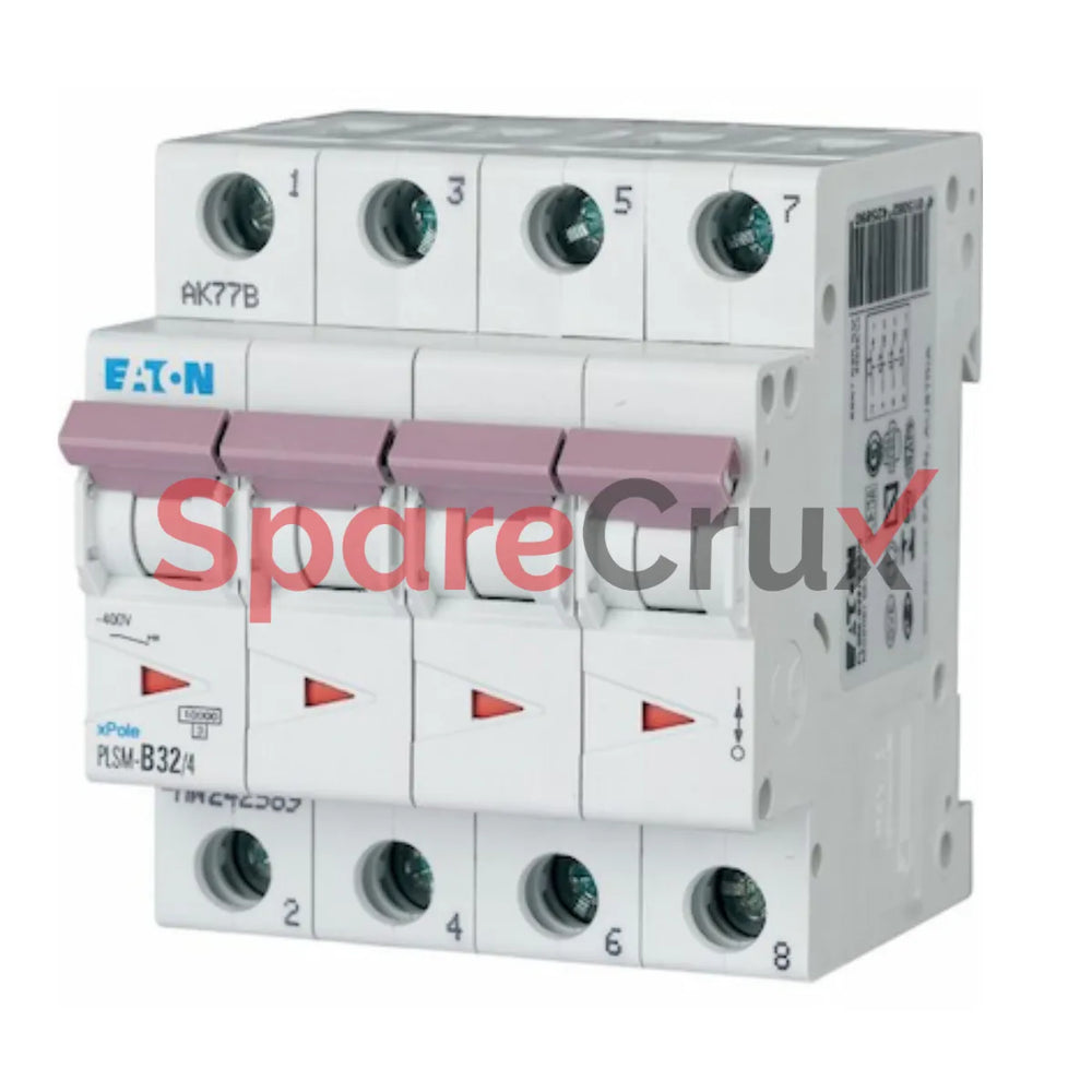 PLSM-C32/4 | EATON | MCB 32A 4 Pole 10 kA C-Curve