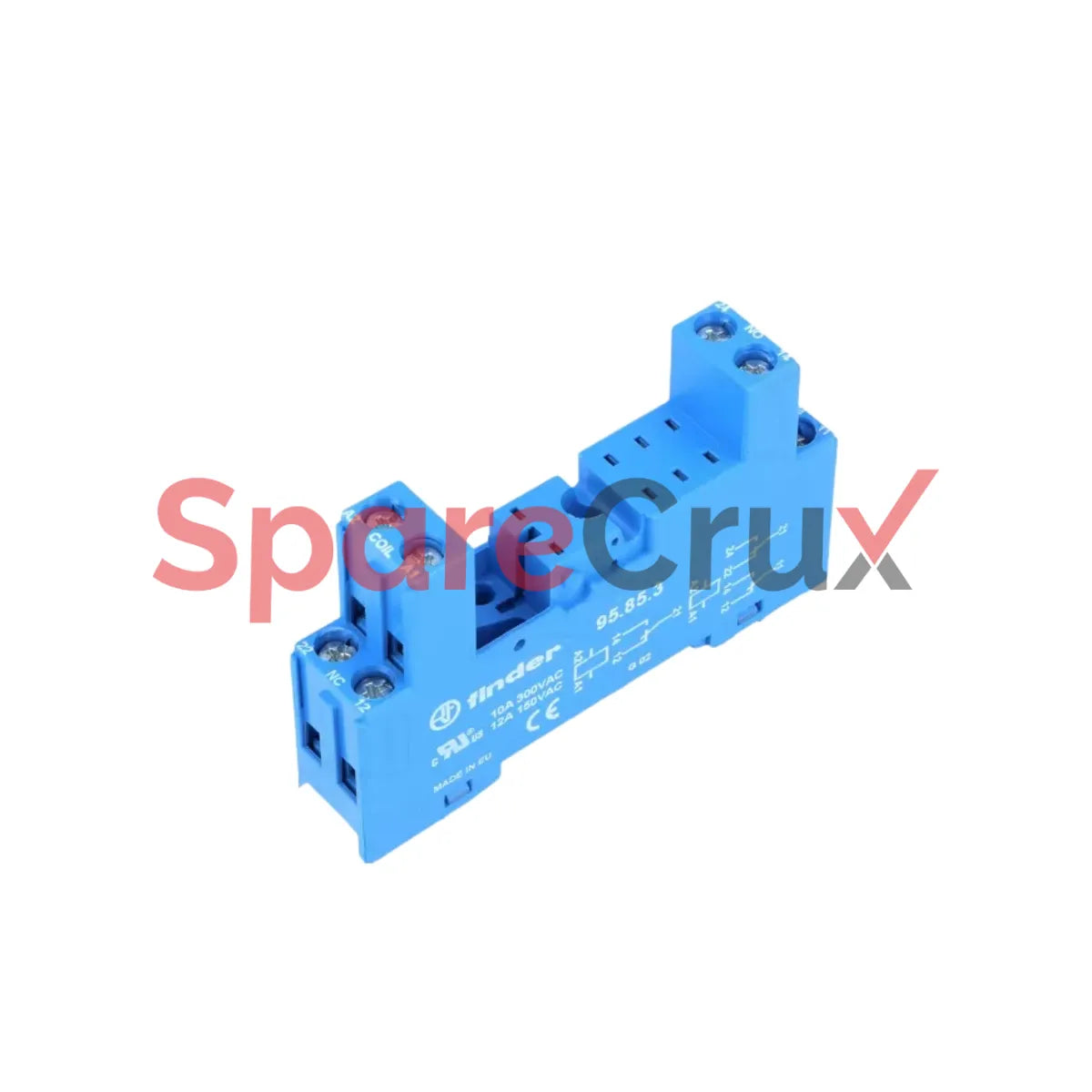 95.85.3 | FINDER | Relay Socket – 8-Pin, 10A, 250V AC