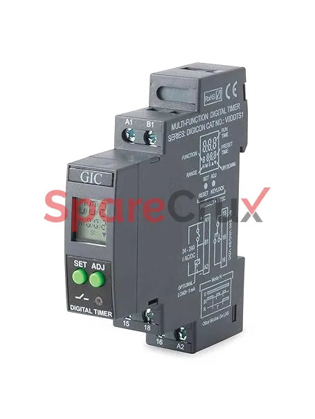 67DDT0 | GENERAL INDUSTRIAL CONTROLS (GIC) | Din Rail Digital Timer, Crono Series
