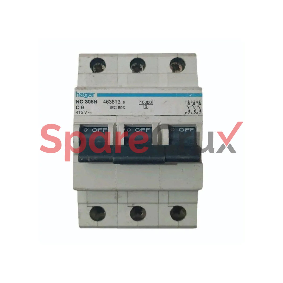 NC306N C6 | HAGER | MCB, 3 Pole