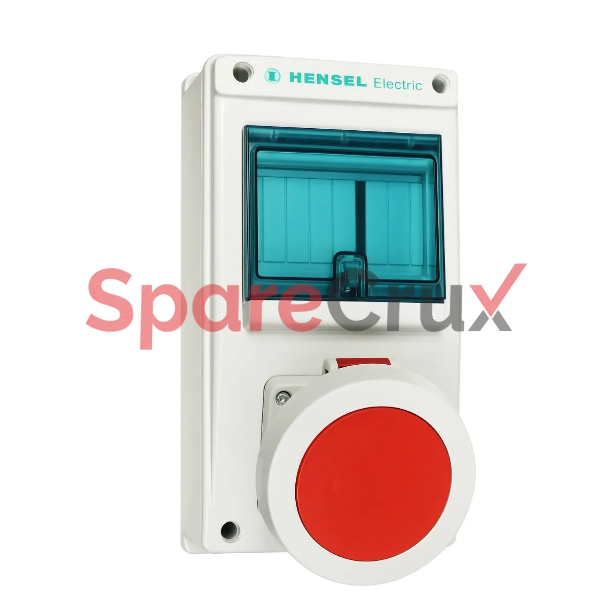 TR 119306 TS | HENSEL ELECTRIC | 16/20A 2P+E Wall Socket with DIN Rail (IP66)