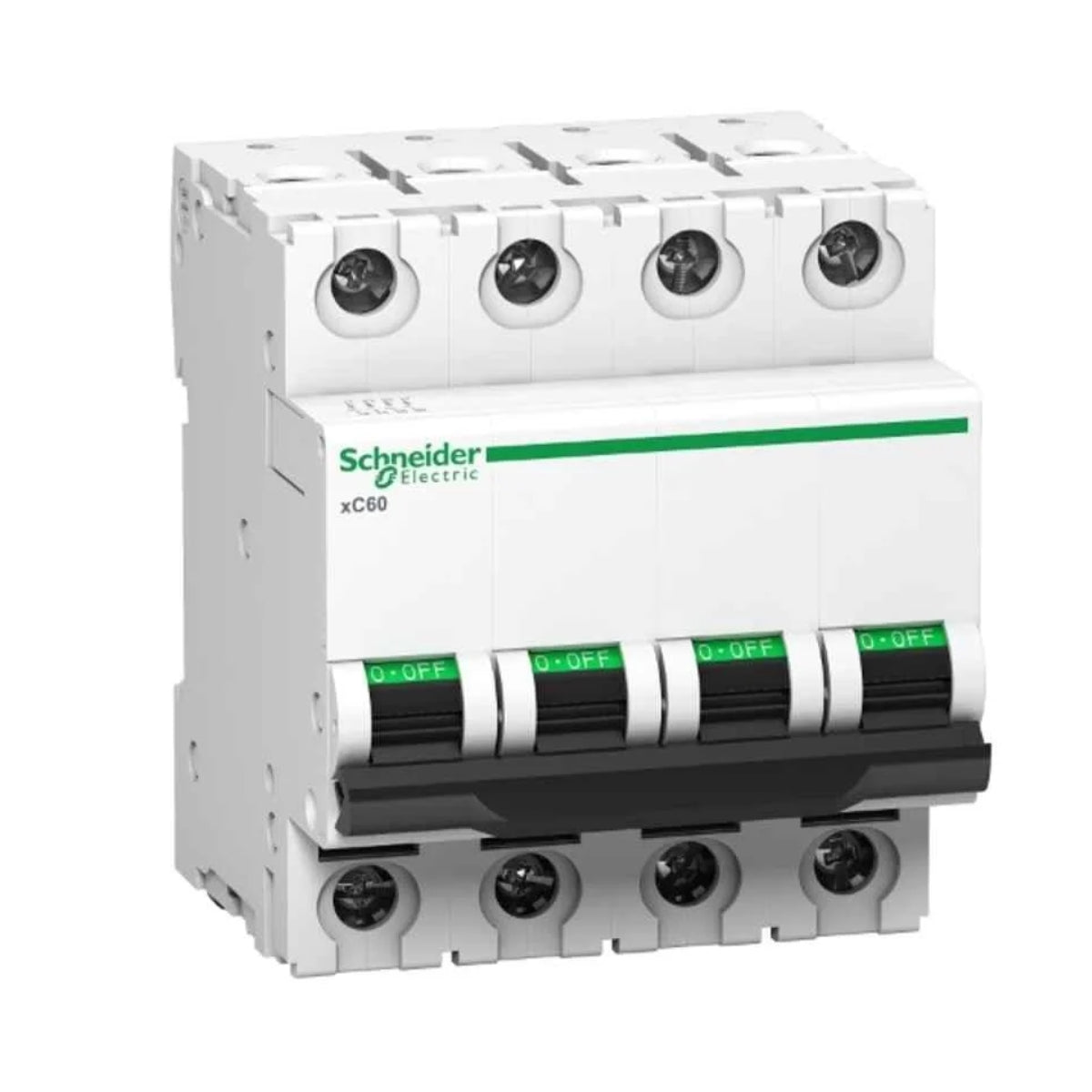 A9N4P16D | SCHNEIDER ELECTRIC  | Acti 9 xC60 MCB 16 A, 4 Pole, 10 kA, D-Curve | A9N4P16D