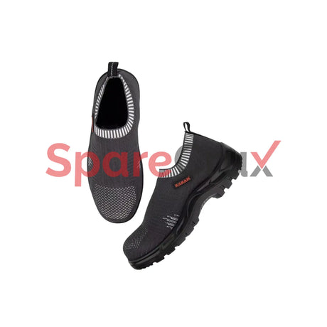 FS 201 | KARAM | Flytex Grey Sporty Slip-On Safety Shoes