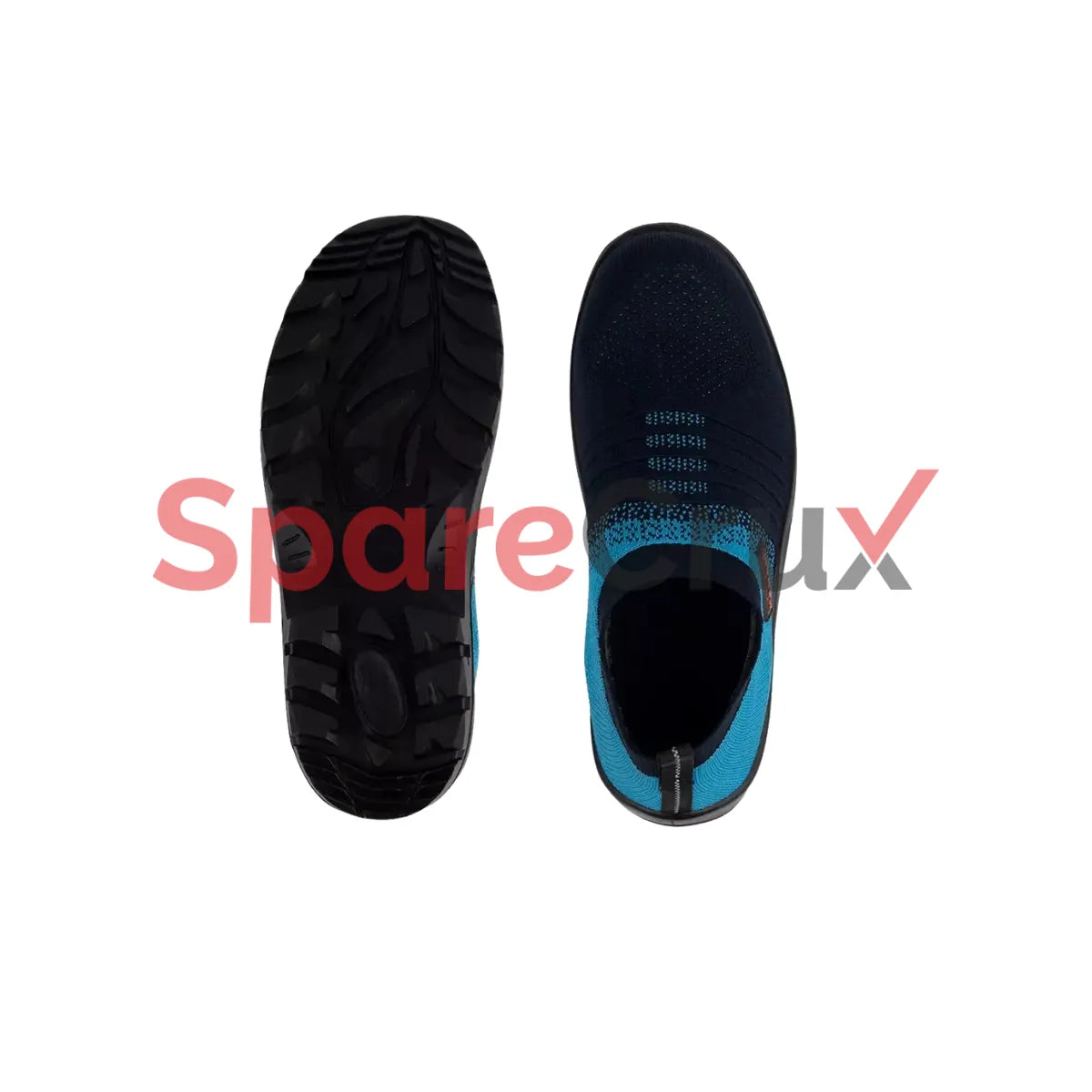 FS 203 | KARAM | Flytex Black and Blue Sporty Slip-On Safety Shoes