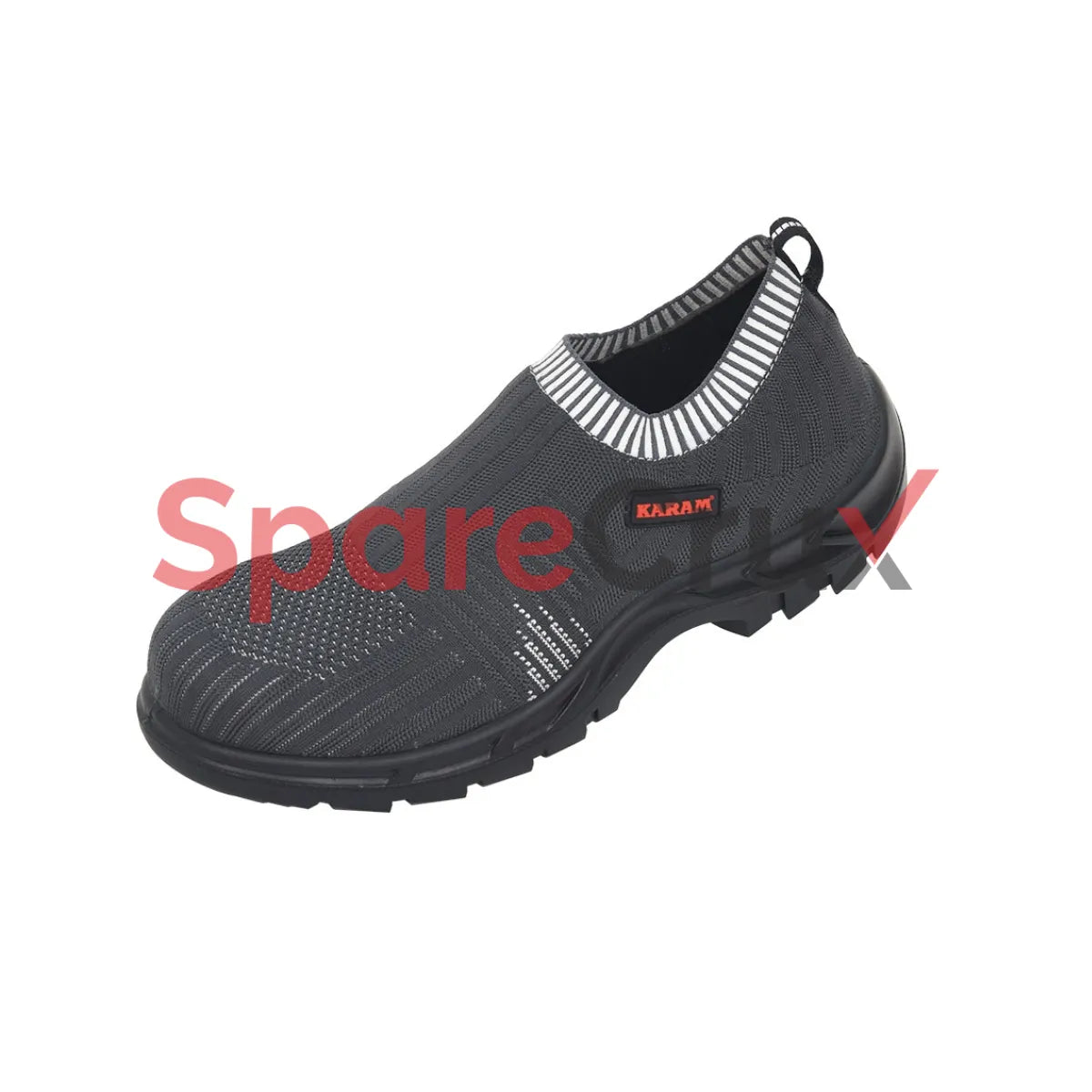 FS 201 | KARAM | Flytex Grey Sporty Slip-on Safety Shoes