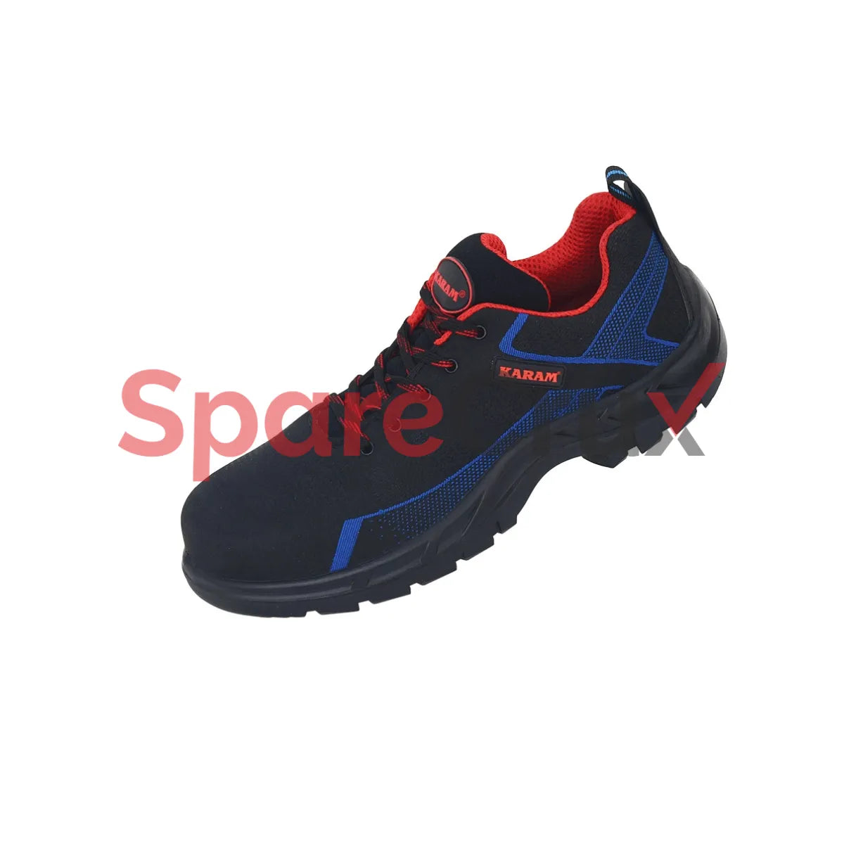 FS 204 | KARAM | Flytex Black and Blue Sporty Safety Shoes