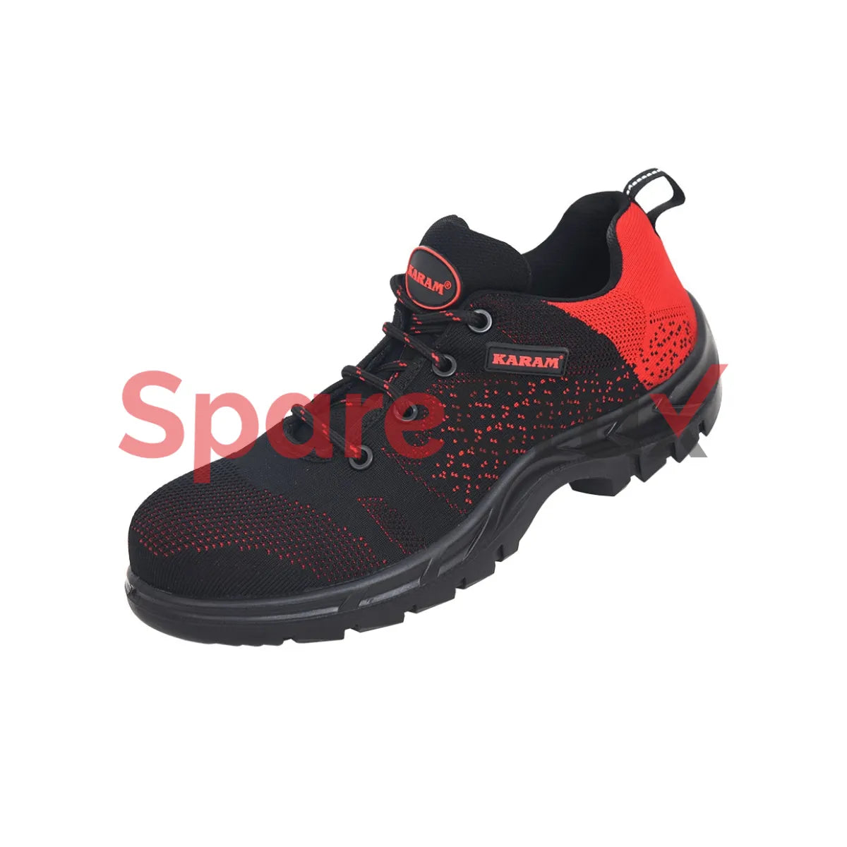 FS 215 | KARAM | Flytex Red and Black Sporty Safety Shoes