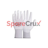 HS 21 | KARAM | White Polyester Liner with White PU Coating Glove