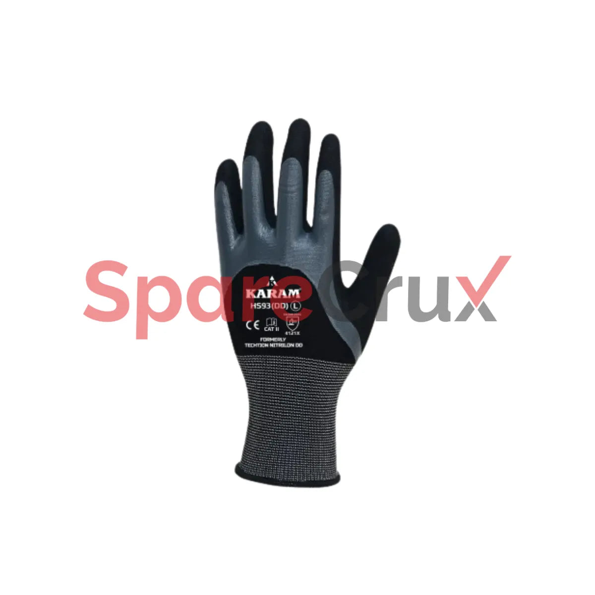 HS 46 | KARAM | Composite Knitted Liner With KTCR And NFT Coating Safety Gloves