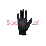 HS 24 | KARAM | Polyester Liner with Polyurethane Coating Black Safety Gloves