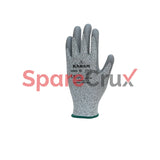 HS 62 | KARAM | HPPE / Glass Liner with Polyurethane Coating Grey Safety Gloves