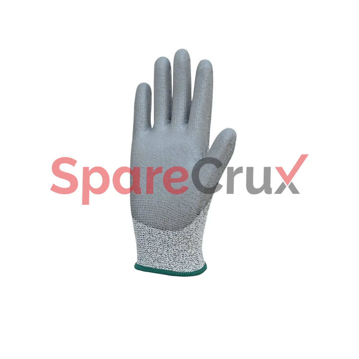 HS 62 | KARAM | HPPE / Glass Liner with Polyurethane Coating Grey Safety Gloves
