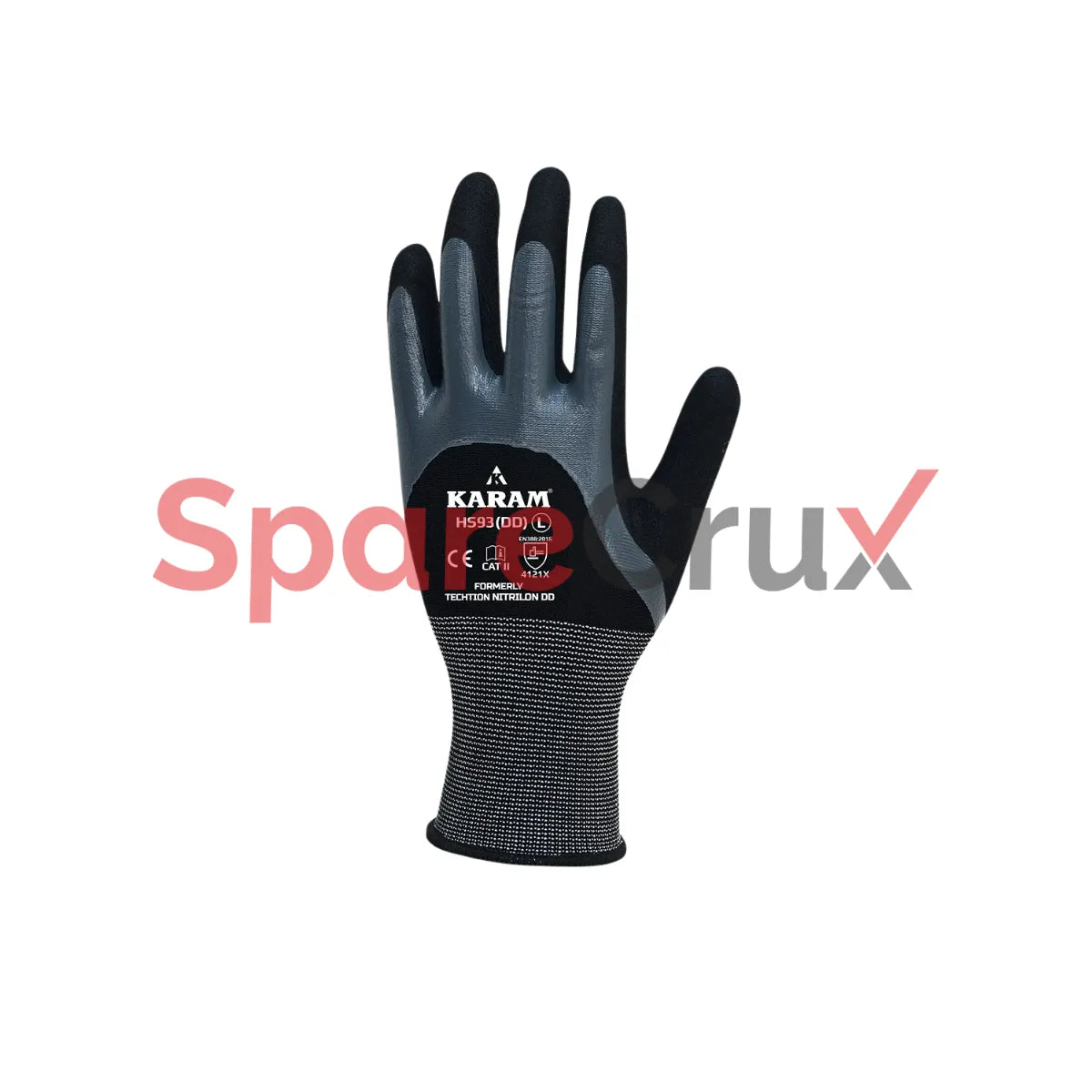 HS 93 (DD) | KARAM | Polyester Liner Sandy Nitrile Over Flat Nitrile Coating