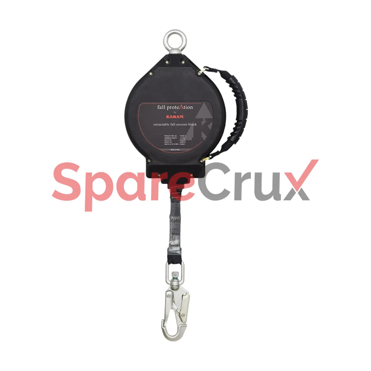 PCWB 10(IS) | KARAM | Retractable Blocks with Webbing 10 Meter with Steel Snap Hook