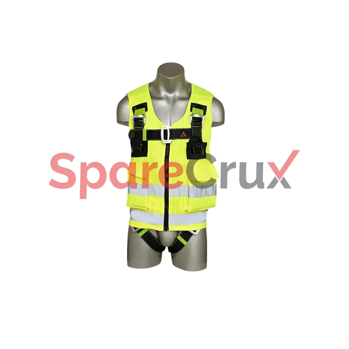 PN 20(RG) | KARAM | Vest Harness (Reflective Green) with 3 Adjustment & 2 Attachment Points