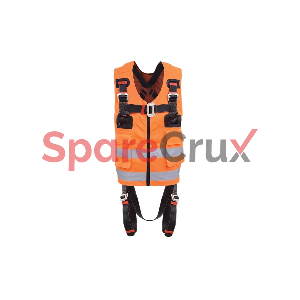 PN 20(RO) | KARAM | Vest Harness (Reflective Orange) with 3 Adjustment & 2 Attachment Points