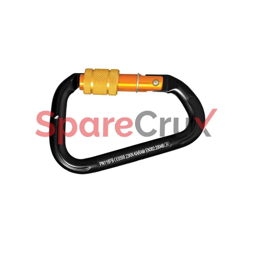 PN 116FBE | KARAM | Aluminium Screw Locking Bulb type Karabiner