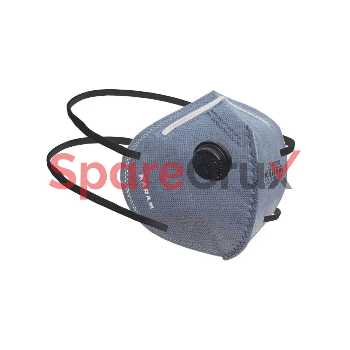 RFH 13+ | KARAM | FP3 SL NR D Disposable Face Respirator with Exhalation Valve, Nose Padding and Headbands having Adjuster