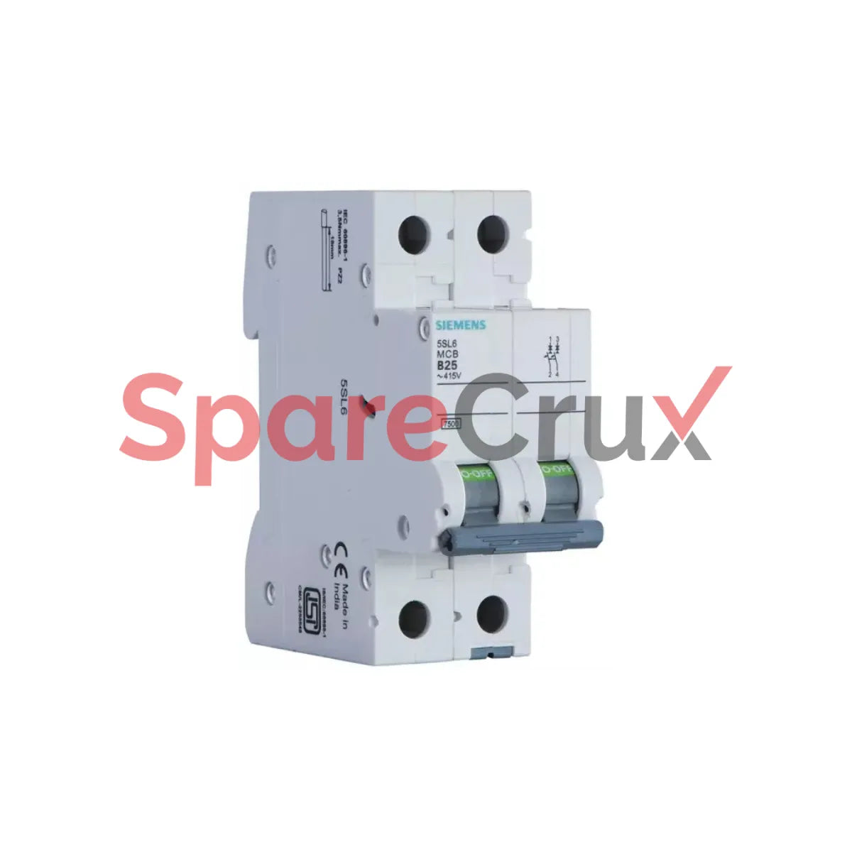 5SL4210-7RC | SIEMENS | Miniature Circuit Breaker 415 V 10kA, 2-pole, C, 10 A