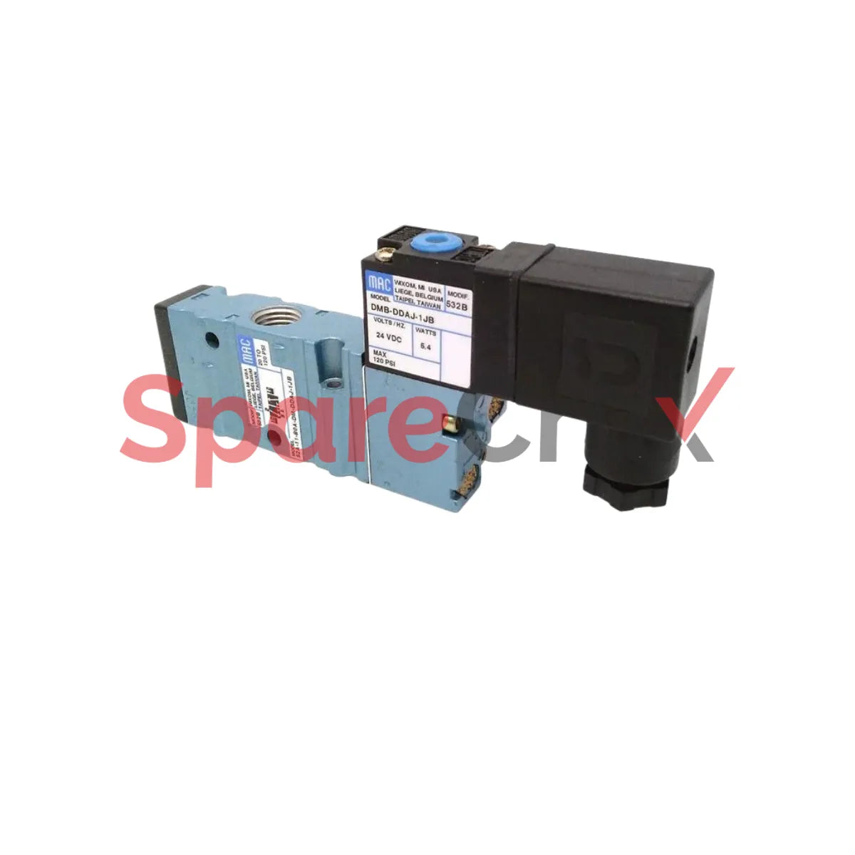 52A-11-B0A-DM-DDAJ-1JB | MAC VALVES | Solenoid Valve 24 VDC 5.4 WATT
