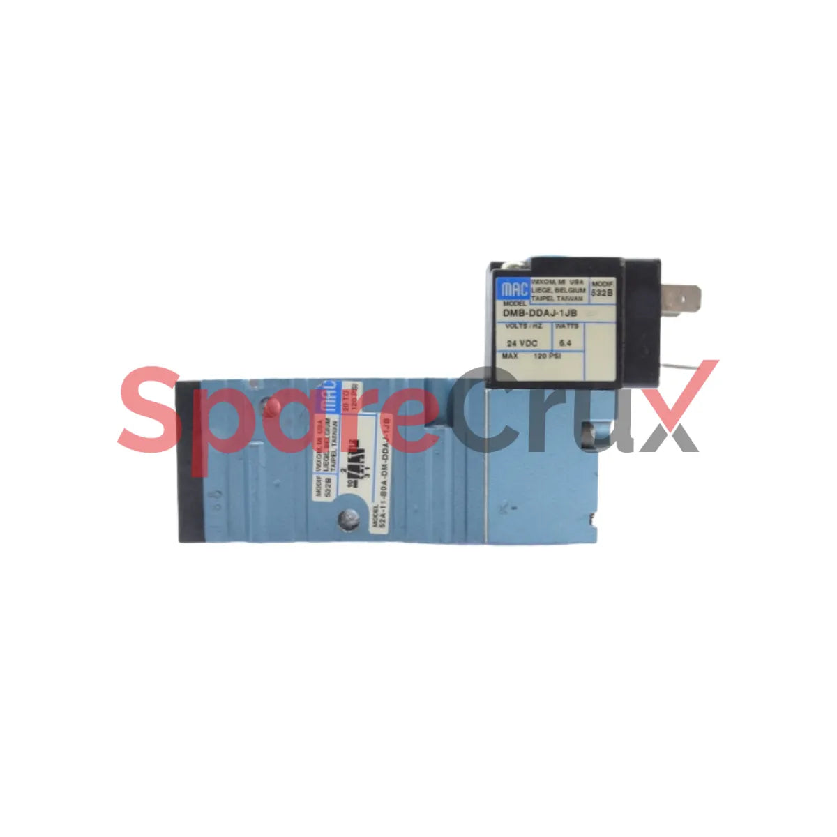 DM-DDAJ-1JB | MAC VALVES | Pilot Valves, 24VDC, 5.4W