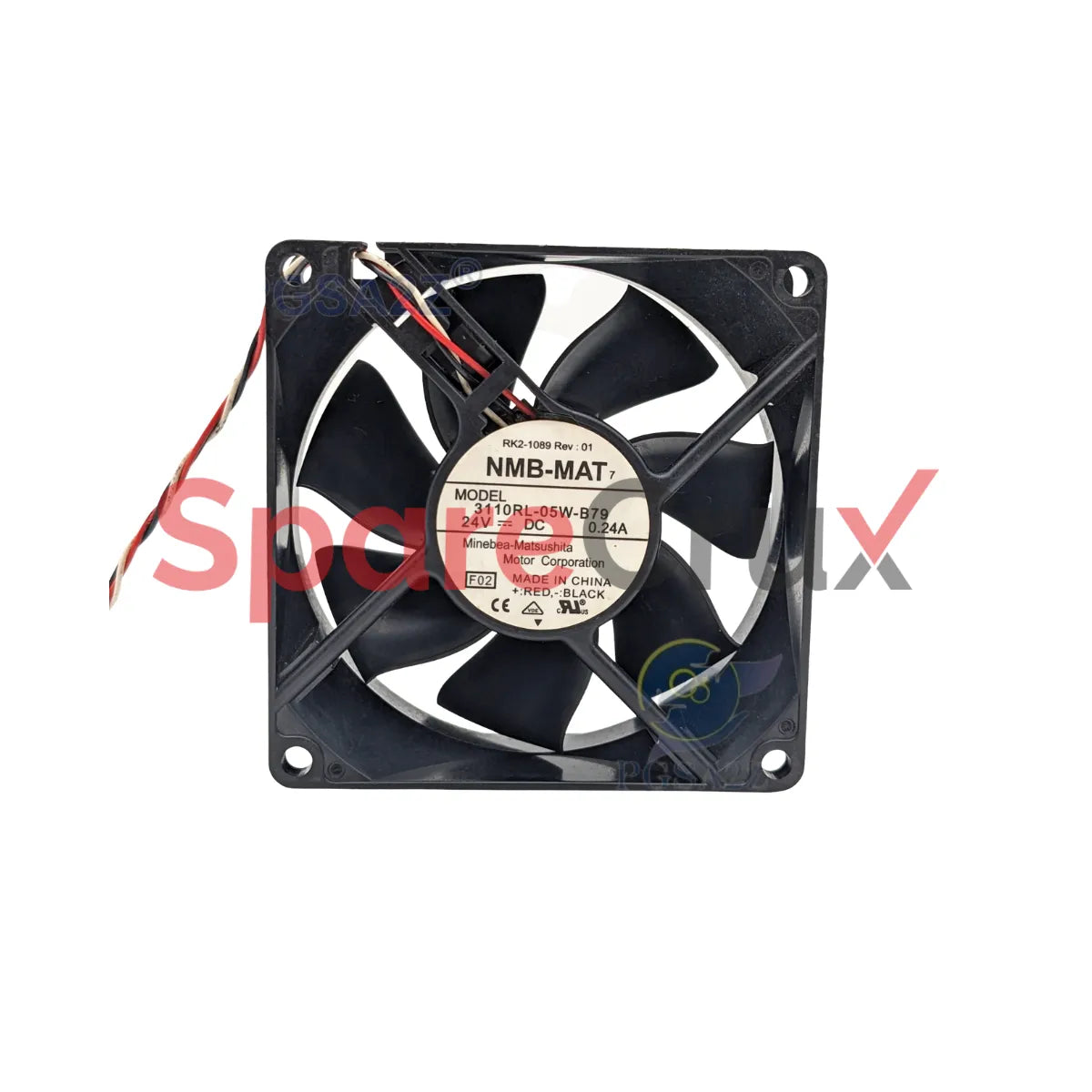 3110RL-05W-B79 | NMB TECHNOLOGIES | DC12V S 80X80X25mm 0.24A 3500 RPM Brushless Air Cooling Fan