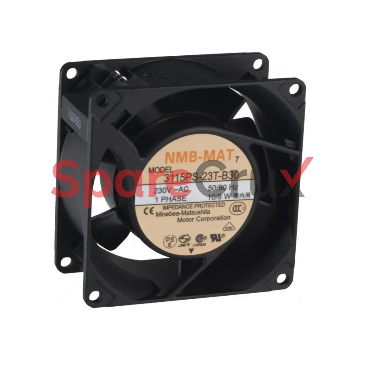 3115PS-23T-B30-A00 | NMB TECHNOLOGIES | Fan Axial 80X38Mm 230VAC Term