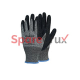 HS 68 | KARAM | Glass Liner with Natural Latex Coating Safety Gloves