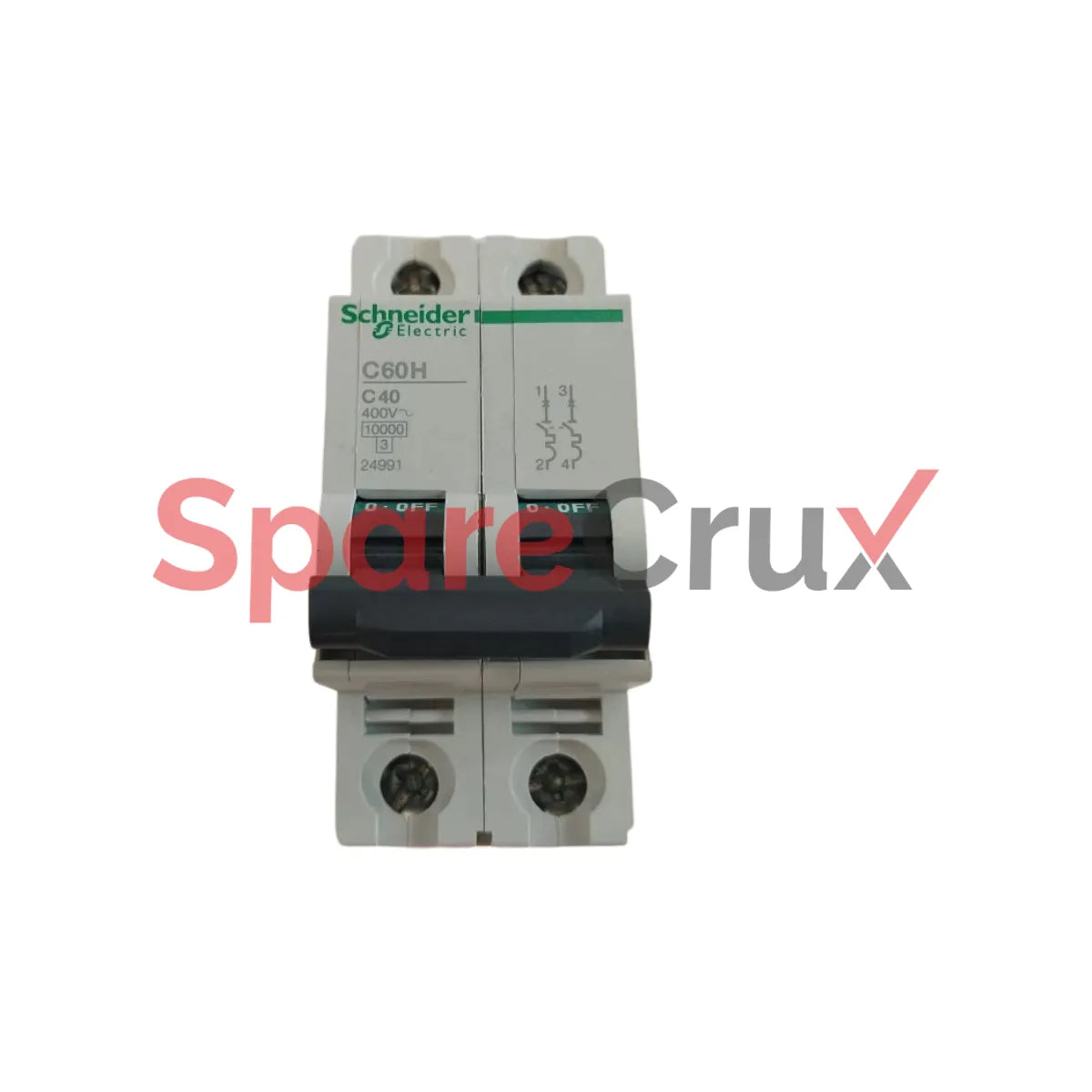 C60H C40 | SCHNEIDER ELECTRIC | Acti 9 C60H Miniature Circuit Breaker – 4 Pole, 40A, C Curve