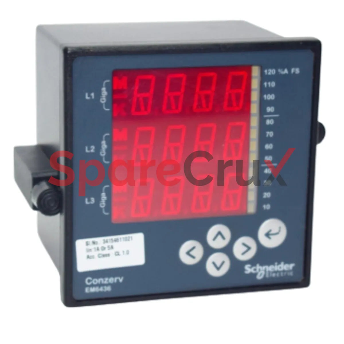 Em6436 Terminals EM6436DUAL | SCHNEIDER ELECTRIC | Dual Source Energy Meter, LED Displa ...