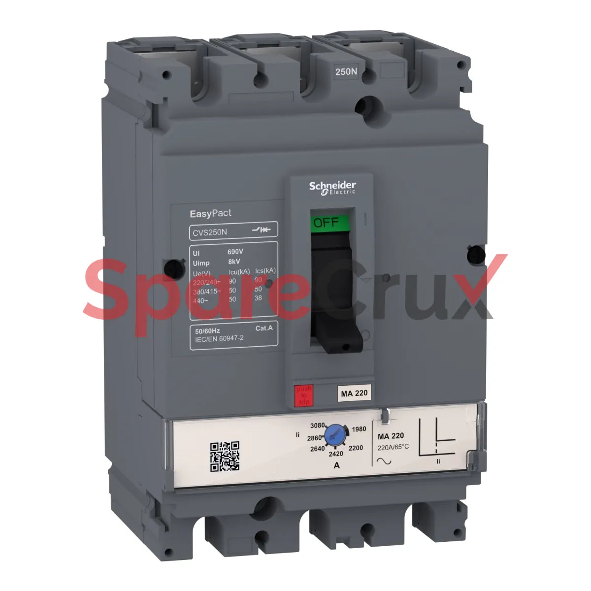 LV510450 | SCHNEIDER ELECTRIC | Easypact CVS - CVS100N circuit breaker - 3P/3d