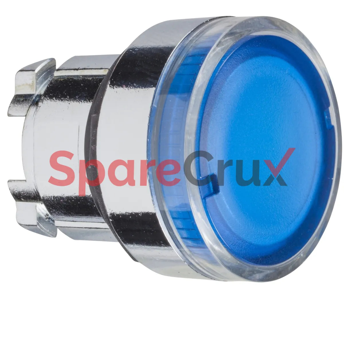 ZB4BW36 | SCHNEIDER ELECTRIC | Head for illuminated push button, Harmony XB4, metal, flush, blue, 22mm, spring return, plain lens for BA9s bulb