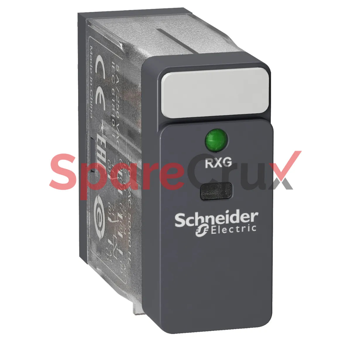 RXG23M7 | SCHNEIDER ELECTRIC | Interface plug-in relay, 5 A, 2 CO, LED, 220 V AC