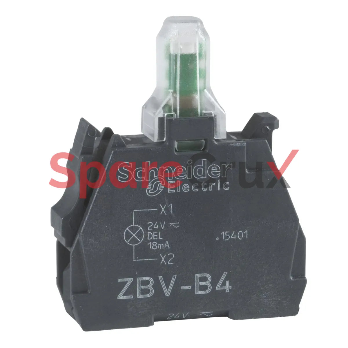 ZBVM3 | SCHNEIDER ELECTRIC | Light block for head Ø22, green, integral LED, 230...240 V AC
