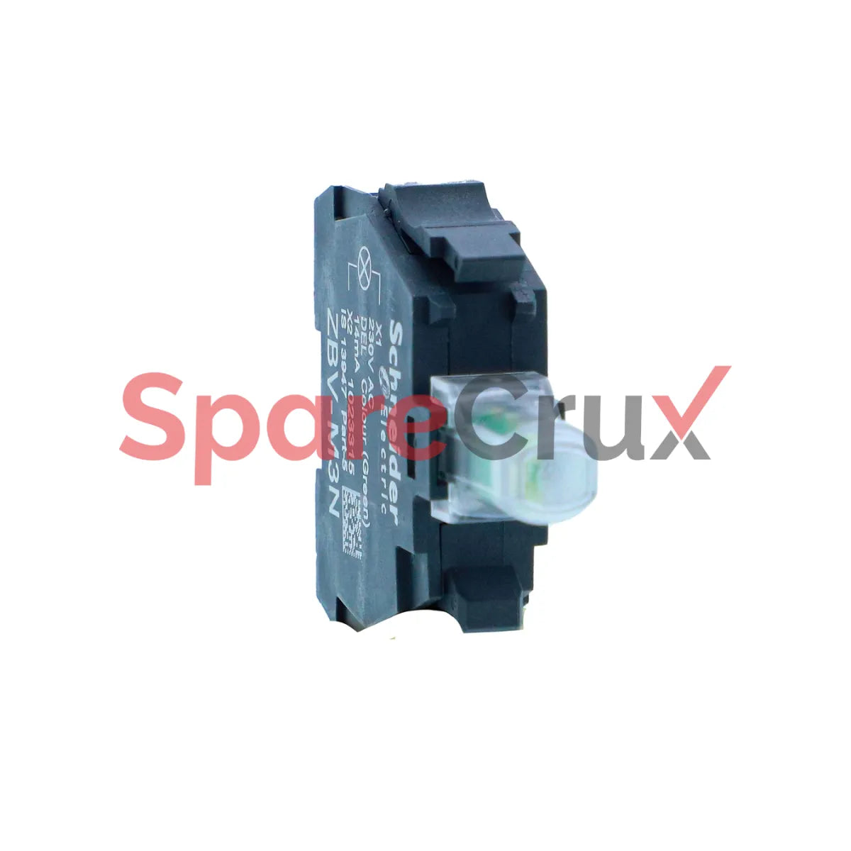 ZBV-M3N | SCHNEIDER ELECTRIC | Light block for head 22mm, Harmony XB5N XB7N, green, integral LED, 230V AC