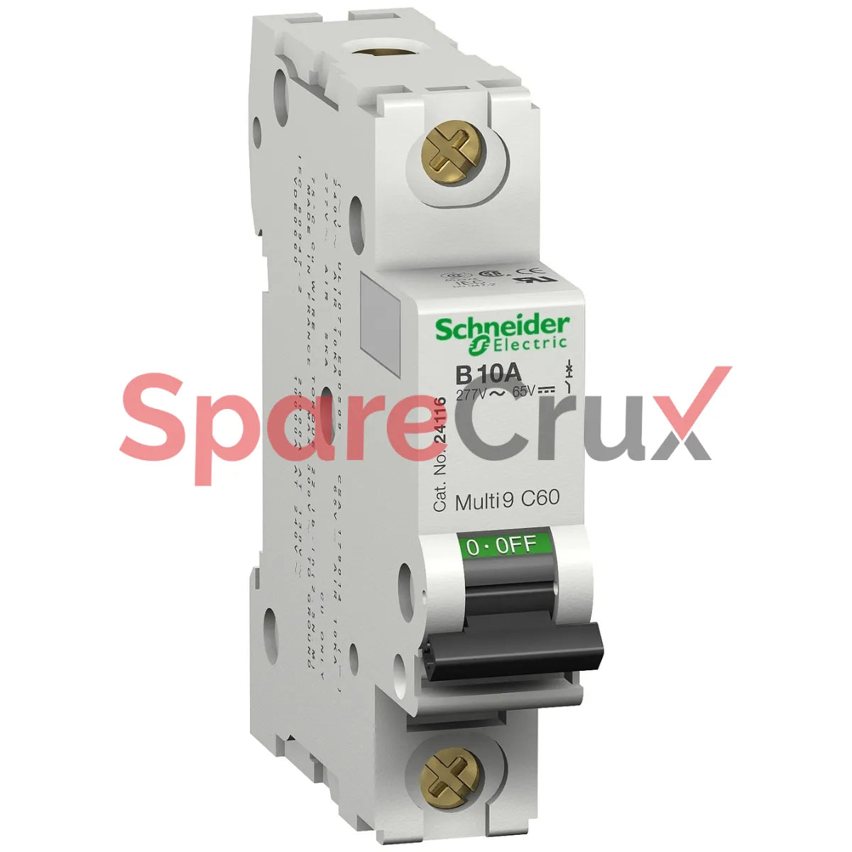 MG24433 | SCHNEIDER ELECTRIC | Multi9 - C60 UL1077 - MCB - 1P - 13 A - C Curve - 277 V - 5 kA