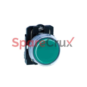 XB5AP31N | SCHNEIDER ELECTRIC | Push button, Harmony XB5N XB7N, plastic, flush, transparent boot, green, 22mm, spring return, unmarked, 1 NO, IP65