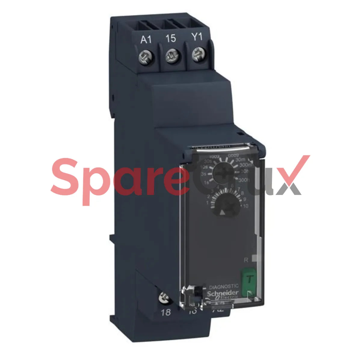 RE22R1AMR | SCHNEIDER ELECTRIC | Schneider Electric Harmony Time Series DIN Rail Mount Timer Relay, 24 → 240V ac/dc, 1-Contact, 0.05 → 1s,