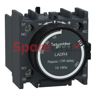 LADR4 | SCHNEIDER ELECTRIC | TeSys D - time delay auxiliary contact block - 1 NO + 1 NC screw clamp terminals