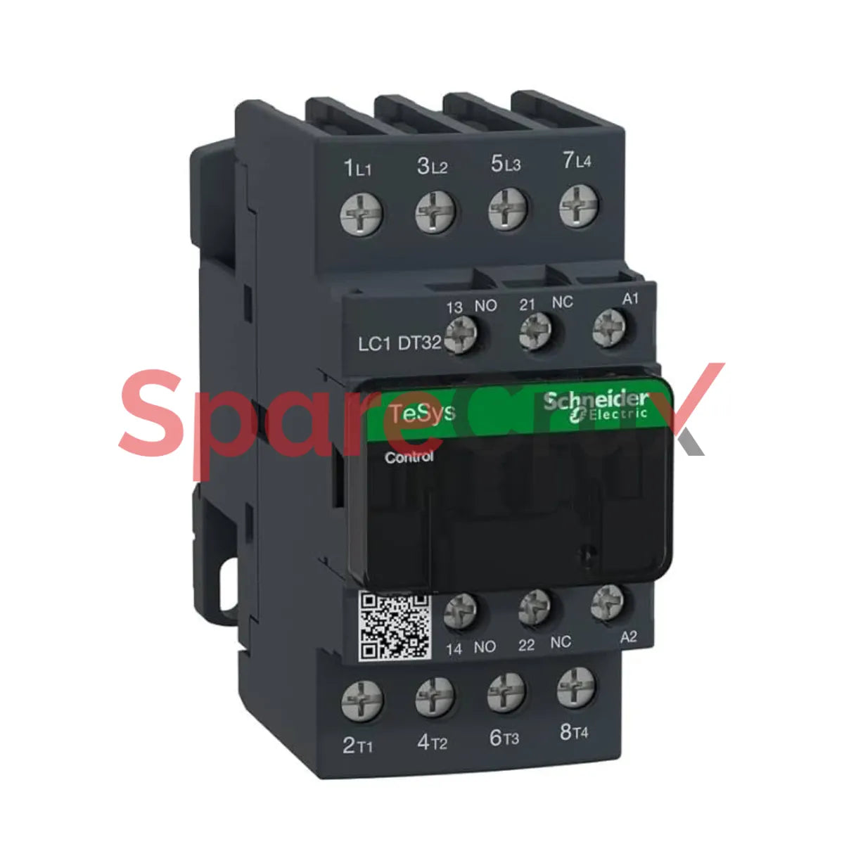 LC1DT32 | SCHNEIDER ELECTRIC | TeSys Deca contactor , 4P(4 NO) , AC-1 , <= 440V, 32A , 60V DC standard coil