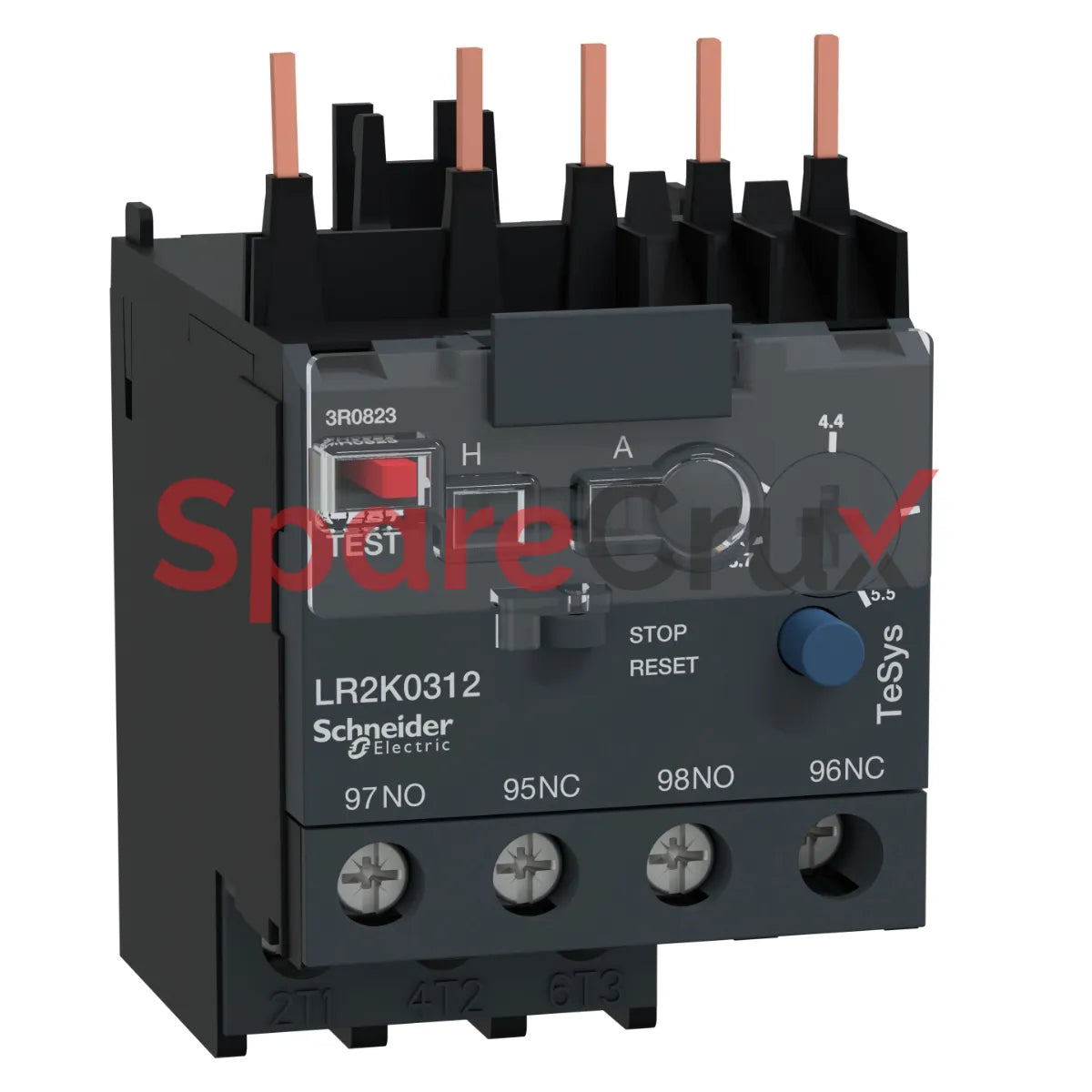 LR2K0312 | SCHNEIDER ELECTRIC |  TeSys K - differential thermal overload relays - 3.7...5.5 A - class 10A
