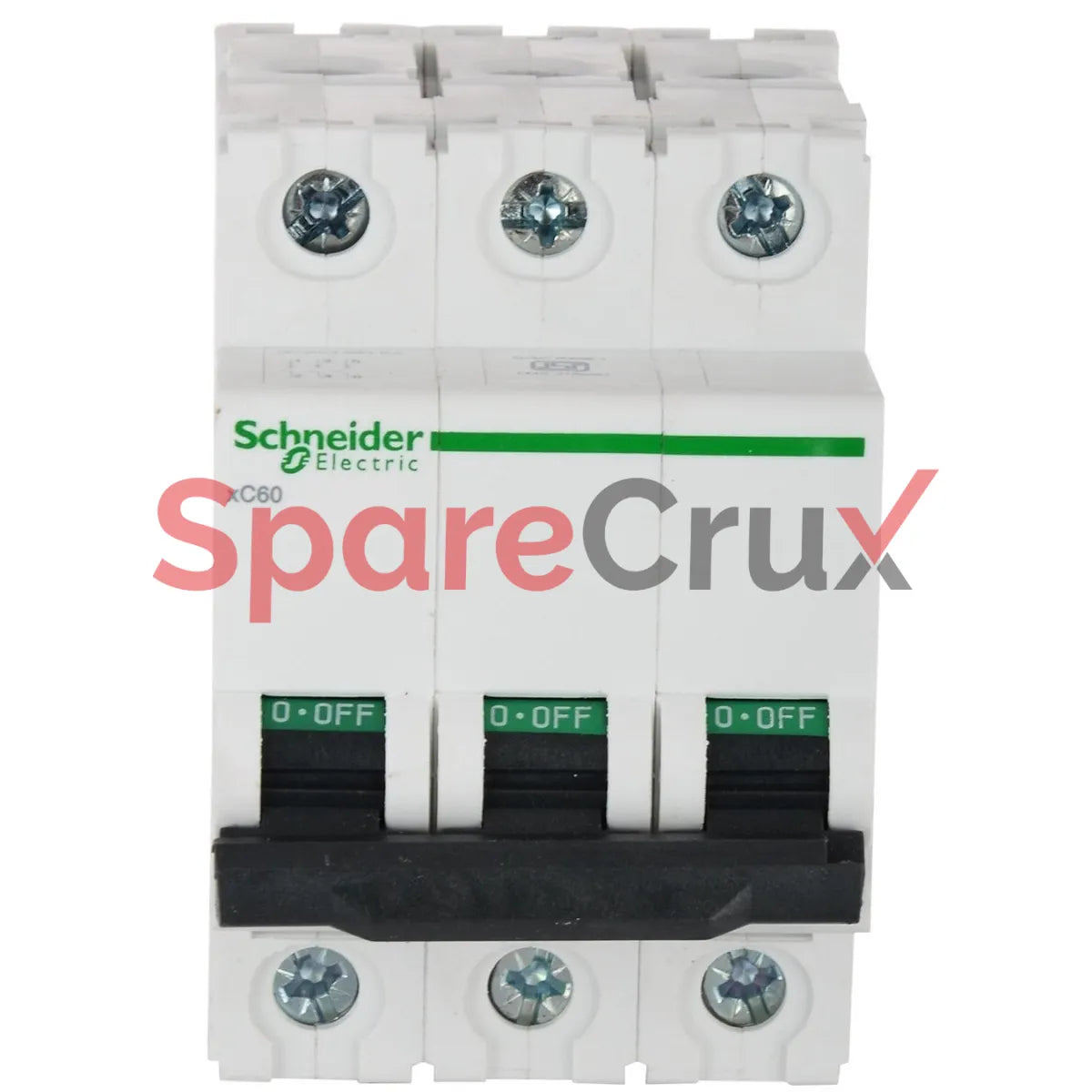 A9N3P02C |SCHNEIDER ELECTRIC | White Color Miniature Circuit Breaker Short Circuit Protection  Overload Protection (N-HE-2A3P-MCB4)