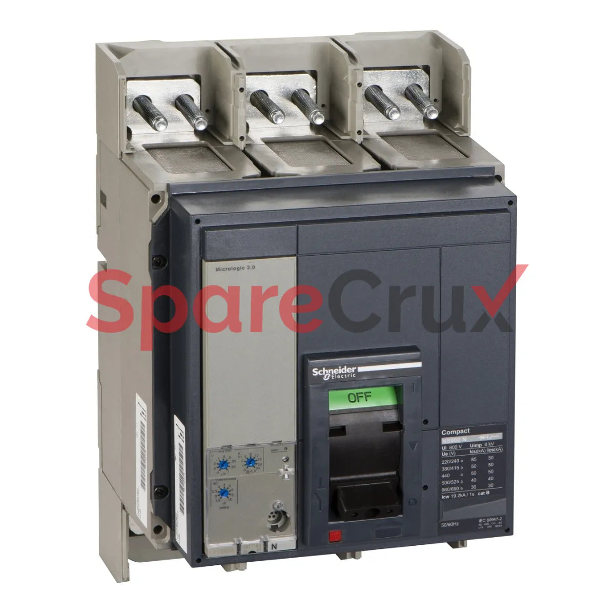 33466 | SCHNEIDER ELECTRIC | circuit breaker Compact NS800N - Micrologic 2.0 - 800 A - 3 poles 3t